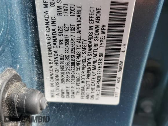 ✅ 2015 Honda CR-V EX-L • VIN: 2HKRM3H72FH518198 • Lot: 90306645. Wystawiony na Copart z przebiegiem 185 679 mil. Bezpłatny archiwum sprzedaży aukcyjnych z USA i szczegółowy raport historii pojazdu na DreamBid. Zdjęcie 13.