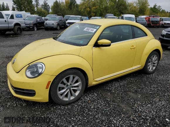 ✅ 2014 Volkswagen Beetle 2.0L TDI • VIN: 3VWJL7AT0EM609099 • Лот: 76802164. Опубликован ранее на Copart с пробегом Не указан. Бесплатный доступ к архиву аукционных продаж из США и подробный отчёт об истории автомобиля на DreamBid. Изображение 1.
