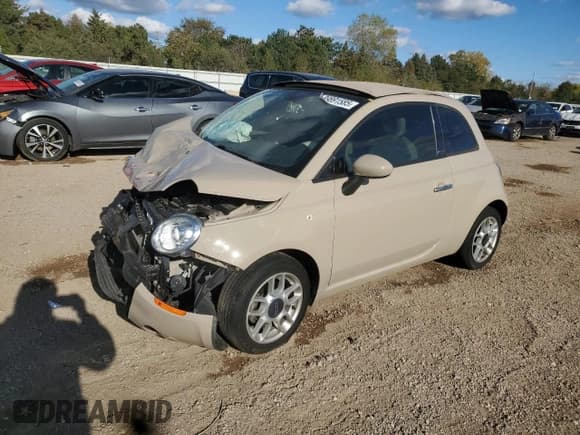 ✅ 2012 FIAT 500 Pop • VIN: 3C3CFFDR9CT314118 • Lot: 89891585. Listed on Copart with 44,344 mi. Free auction sales archive from the USA and detailed vehicle history report at DreamBid. Image 1.