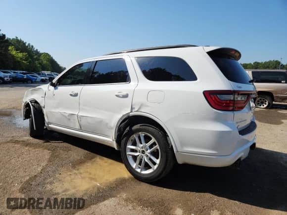 2025 Dodge Durango R/T Plus with VIN 1C4SDJCT4SC523225, listed as a Copart auction lot 80354635 with 215 mi miles and Salvage title. Bid and sale history available at DreamBid. Image 2.