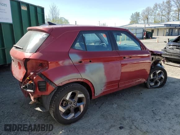 ✅ 2021 Hyundai Venue SEL • VIN: KMHRC8A39MU127054 • Lot: 52586765. Listed on Copart with 60,991 mi. Free auction sales archive from the USA and detailed vehicle history report at DreamBid. Image 3.