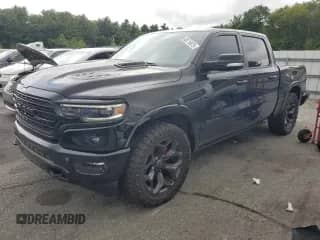 2021 Ram 1500 Limited with VIN 1C6SRFHT7MN746302, listed as a Copart auction lot 68719875 with 66,569 mi miles and Salvage title. Bid and sale history available at DreamBid. Image 1.