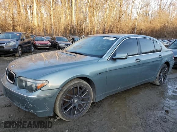✅ 2005 BMW 7 Series 745Li • VIN: WBAGN63585DS60007 • Lot: 42317325. Listed on Copart with Not provided. Free auction sales archive from the USA and detailed vehicle history report at DreamBid. Image 1.