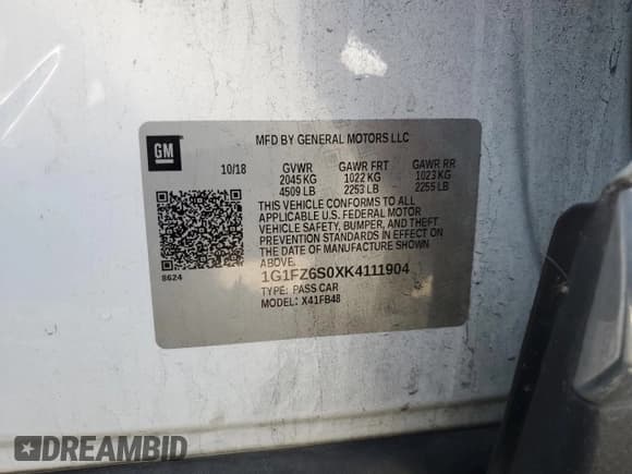 ✅ 2019 Chevrolet Bolt EV Premier • VIN: 1G1FZ6S0XK4111904 • Lot: 90738265. Wystawiony na Copart z przebiegiem 47 447 mil. Bezpłatny archiwum sprzedaży aukcyjnych z USA i szczegółowy raport historii pojazdu na DreamBid. Zdjęcie 12.