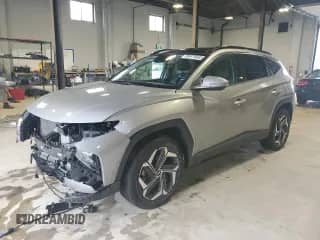 2022 Hyundai Tucson Luxury z VIN KM8JCCA1XNU028548, wystawiony jako Copart lot #80675655 z przebiegiem 100 097 mil mil oraz Szkoda całkowita • Salvage title. Historia ofert i sprzedaży dostępna na DreamBid. Obrazek 1.