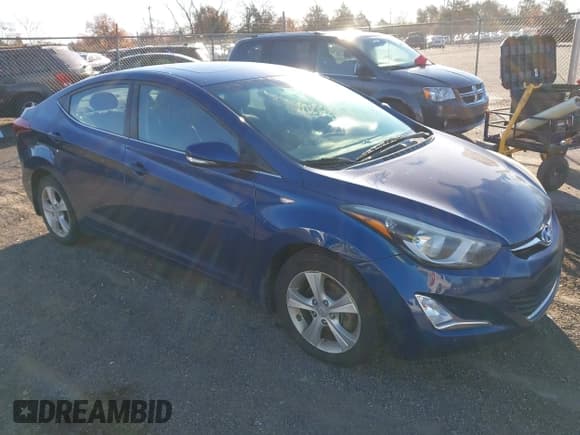 ✅ 2016 Hyundai Elantra SE • VIN: 5NPDH4AE8GH734569 • Lot: 43623075. Listed on IAAI with 148,011 mi. Free auction sales archive from the USA and detailed vehicle history report at DreamBid. Image 1.