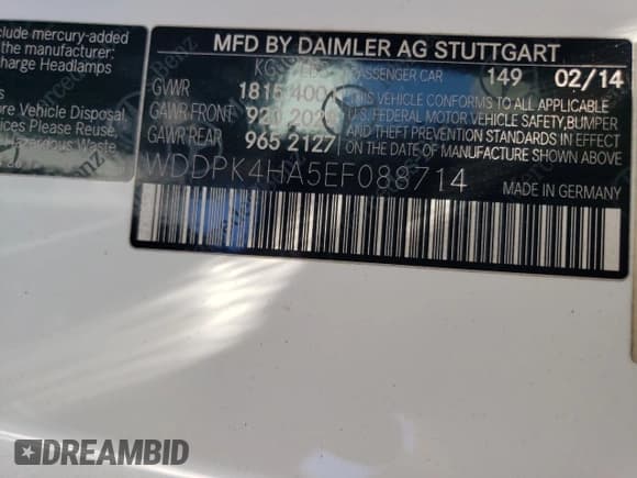 ✅ 2014 Mercedes-Benz SLK 250 • VIN: WDDPK4HA5EF088714 • Лот: 68346104. Опубликован ранее на Copart с пробегом 65 830 миль. Бесплатный доступ к архиву аукционных продаж из США и подробный отчёт об истории автомобиля на DreamBid. Изображение 14.