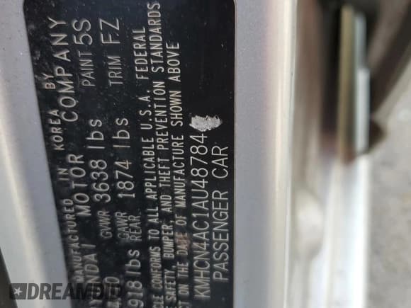 ✅ 2010 Hyundai Accent GLS • VIN: KMHCN4AC1AU487844 • Лот: 59663075. Опубликован ранее на Copart с пробегом 194 876 миль. Бесплатный доступ к архиву аукционных продаж из США и подробный отчёт об истории автомобиля на DreamBid. Изображение 12.