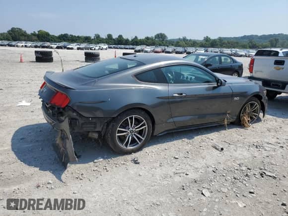 2015 Ford Mustang GT Premium with VIN 1FA6P8CF0F5404759, listed as a Copart auction lot 69255045 with Not provided miles and Salvage title. Bid and sale history available at DreamBid. Image 3.