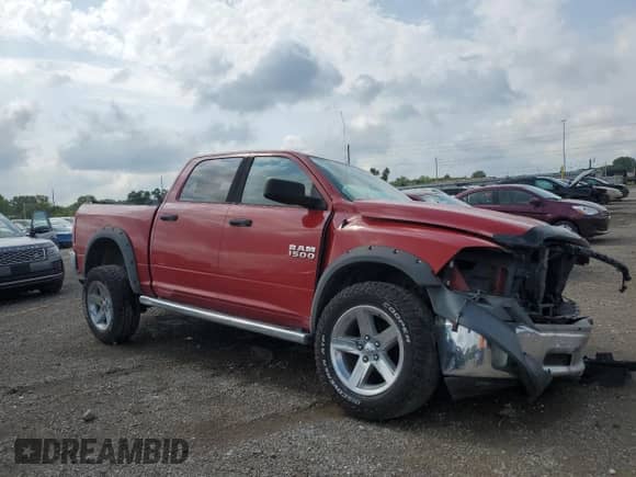 2015 Ram 1500 SLT with VIN 1C6RR7LG2FS633599, listed as a Copart auction lot 71047455 with Not provided miles and Salvage title. Bid and sale history available at DreamBid. Image 4.