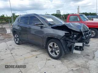 ✅ 2021 Jeep Compass Limited • VIN: 3C4NJCCB9MT573621 • Lot: 42233718. Listed on IAAI with 55,970 mi. Free auction sales archive from the USA and detailed vehicle history report at DreamBid. Image 1.