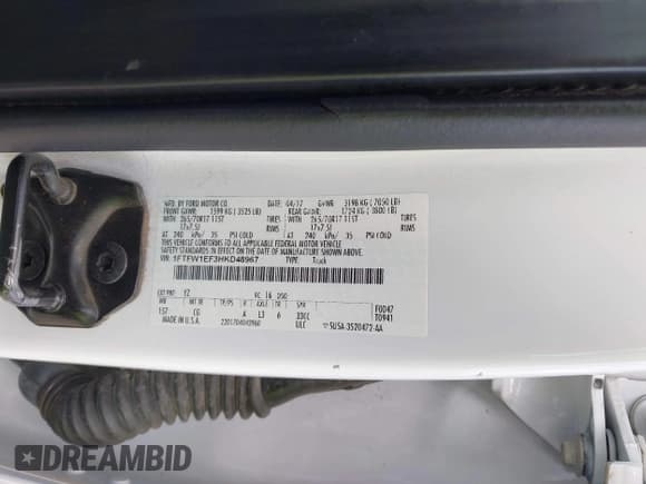 ✅ 2017 Ford F-150 XL • VIN: 1FTFW1EF3HKD48967 • Lot: 42494516. Listed on IAAI with 150,009 mi. Free auction sales archive from the USA and detailed vehicle history report at DreamBid. Image 9.