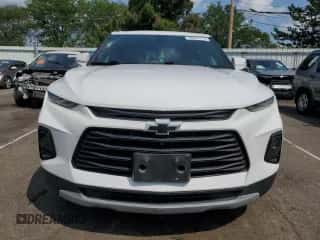 2019 Chevrolet Blazer with VIN 3GNKBDRS8KS673815, listed as a Copart auction lot 65091714 with 57,363 mi miles and Salvage title. Bid and sale history available at DreamBid. Image 5.