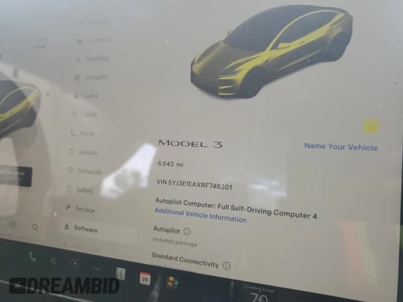 ✅ 2024 Tesla Model 3 • VIN: 5YJ3E1EAXRF746301 • Lot: 56246475. Wystawiony na Copart z przebiegiem 6 643 mil. Bezpłatny archiwum sprzedaży aukcyjnych z USA i szczegółowy raport historii pojazdu na DreamBid. Zdjęcie 9.