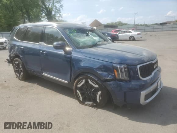 ✅ 2024 Kia Telluride EX X-Line • VIN: 5XYP3DGC7RG453682 • Lot: 55479245. Listed on Copart with 24,906 mi. Free auction sales archive from the USA and detailed vehicle history report at DreamBid. Image 4.