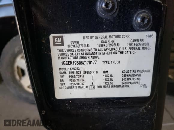 ✅ 2006 Chevrolet Silverado 1500 LT1 • VIN: 1GCEK19B06Z170177 • Лот: 76334034. Опубликован ранее на Copart с пробегом 337 119 миль. Бесплатный доступ к архиву аукционных продаж из США и подробный отчёт об истории автомобиля на DreamBid. Изображение 12.