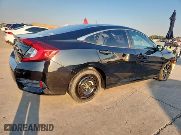 ✅ 2019 Honda Civic Sport • VIN: 19XFC2F84KE045625 • Lot: 85105495. Listed on Copart with 85,832 mi. Free auction sales archive from the USA and detailed vehicle history report at DreamBid. Image 3.