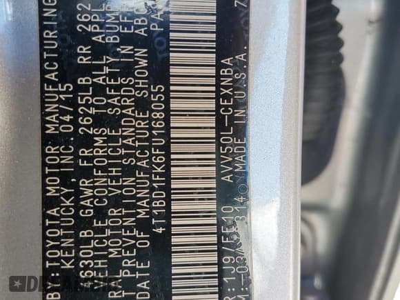 ✅ 2015 Toyota Camry XLE • VIN: 4T1BD1FK6FU168055 • Лот: 87482915. Опубликован ранее на Copart с пробегом 69 089 миль. Бесплатный доступ к архиву аукционных продаж из США и подробный отчёт об истории автомобиля на DreamBid. Изображение 13.