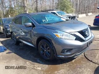 ✅ 2017 Nissan Murano SL • VIN: 5N1AZ2MH2HN154838 • Лот: 41597159. Опубликован ранее на IAAI с пробегом 113 869 миль. Бесплатный доступ к архиву аукционных продаж из США и подробный отчёт об истории автомобиля на DreamBid. Изображение 1.