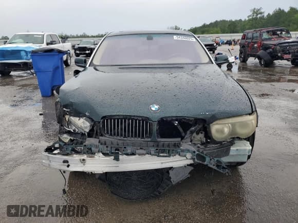 ✅ 2003 BMW 7 Series 745Li • VIN: WBAGN63473DR11860 • Lot: 54340025. Listed on Copart with Not provided. Free auction sales archive from the USA and detailed vehicle history report at DreamBid. Image 5.