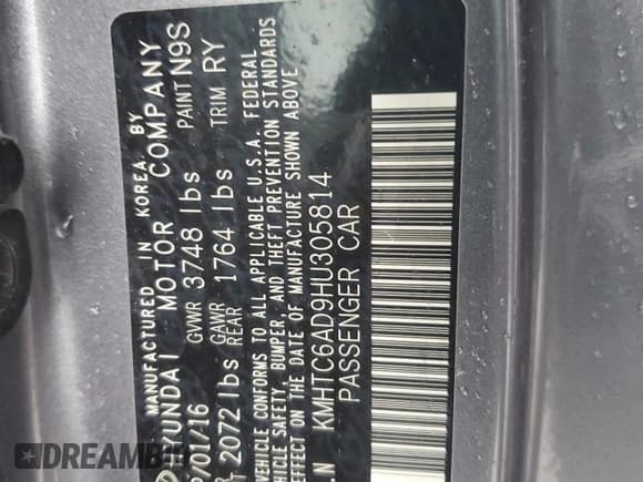 ✅ 2017 Hyundai Veloster Value Edition • VIN: KMHTC6AD9HU305814 • Lot: 43051245. Wystawiony na Copart z przebiegiem 91 974 mil. Bezpłatny archiwum sprzedaży aukcyjnych z USA i szczegółowy raport historii pojazdu na DreamBid. Zdjęcie 12.