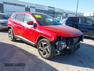 ✅ 2023 Hyundai Tucson Limited • VIN: 5NMJECAE9PH163337 • Lot: 43687249. Listed on IAAI with 26,459 mi. Free auction sales archive from the USA and detailed vehicle history report at DreamBid. Image 1.