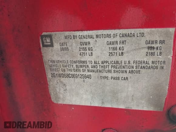 ✅ 2006 Chevrolet Impala SS • VIN: 2G1WD58C069125940 • Лот: 42788553. Опубликован ранее на IAAI с пробегом Не указан. Бесплатный доступ к архиву аукционных продаж из США и подробный отчёт об истории автомобиля на DreamBid. Изображение 9.