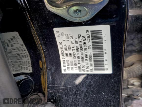 ✅ 2013 Honda Accord EX-L • VIN: 1HGCR3F88DA034514 • Lot: 94336585. Wystawiony na Copart z przebiegiem 157 139 mil. Bezpłatny archiwum sprzedaży aukcyjnych z USA i szczegółowy raport historii pojazdu na DreamBid. Zdjęcie 13.