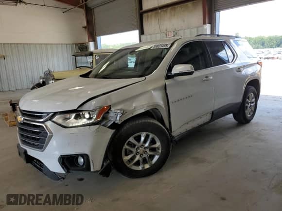 2019 Chevrolet Traverse LT z VIN 1GNERHKW1KJ185773, wystawiony jako Copart lot #66623455 z przebiegiem 100 512 mil mil oraz Szkoda całkowita • Salvage title. Historia ofert i sprzedaży dostępna na DreamBid. Obrazek 1.