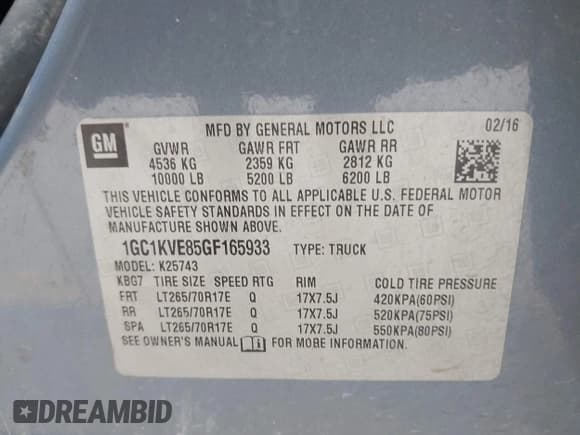✅ 2016 Chevrolet Silverado 2500HD LT • VIN: 1GC1KVE85GF165933 • Лот: 42554237. Опубликован ранее на IAAI с пробегом 244 064 миль. Бесплатный доступ к архиву аукционных продаж из США и подробный отчёт об истории автомобиля на DreamBid. Изображение 9.