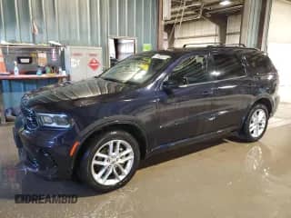 2024 Dodge Durango GT Plus with VIN 1C4RDJDGXRC144210, listed as a Copart auction lot 86214995 with 47,542 mi miles and Clean title. Bid and sale history available at DreamBid. Image 1.