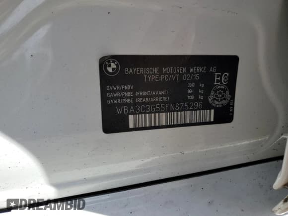 ✅ 2015 BMW 3 Series 320i xDrive • VIN: WBA3C3G55FNS75296 • Lot: 67250015. Wystawiony na Copart z przebiegiem 109 485 mil. Bezpłatny archiwum sprzedaży aukcyjnych z USA i szczegółowy raport historii pojazdu na DreamBid. Zdjęcie 13.