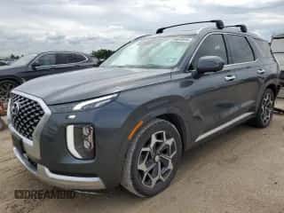 2022 Hyundai Palisade Calligraphy с VIN KM8R7DHE2NU347495, выставлен на аукционе Copart как лот 69060594 с пробегом 64 154 миль миль и Списание • Salvage title. История ставок и продаж доступна на DreamBid. Изображение 1.