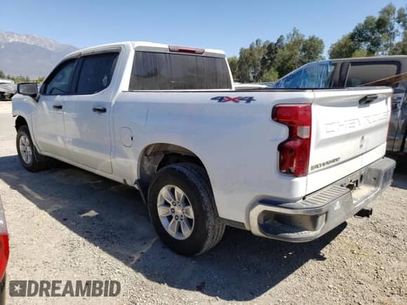 2022 Chevrolet Silverado 1500 Work Truck z VIN 1GCPDAEK5NZ613124, wystawiony jako Copart lot #65975394 z przebiegiem 76 917 mil mil oraz Szkoda całkowita • Salvage title. Historia ofert i sprzedaży dostępna na DreamBid. Obrazek 2.