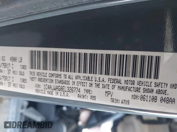 ✅ 2014 Jeep Wrangler Sport • VIN: 1C4AJWAG0EL326774 • Лот: 41691784. Опубликован ранее на IAAI с пробегом 98 696 миль. Бесплатный доступ к архиву аукционных продаж из США и подробный отчёт об истории автомобиля на DreamBid. Изображение 9.