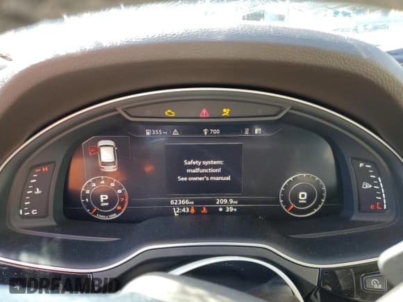 ✅ 2019 Audi Q7 Prestige • VIN: WA1VAAF76KD026783 • Лот: 92036385. Опубликован ранее на Copart с пробегом 62 366 миль. Бесплатный доступ к архиву аукционных продаж из США и подробный отчёт об истории автомобиля на DreamBid. Изображение 9.