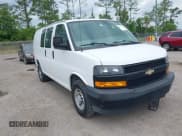 ✅ 2019 Chevrolet Express Cargo • VIN: 1GCWGAFP5K1365688 • Lot: 42423135. Listed on IAAI with 216,450 mi. Free auction sales archive from the USA and detailed vehicle history report at DreamBid. Image 1.