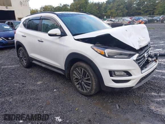 2021 Hyundai Tucson Limited with VIN KM8J3CAL8MU390197, listed as a IAAI auction lot 43297455 with 42,293 mi miles and . Bid and sale history available at DreamBid. Image 1.