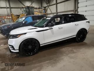 ✅ 2025 Land Rover Range Rover Velar Dynamic SE • VIN: SALYL2EX1SA398014 • Lot: 57614055. Listed on Copart with 8,779 mi. Free auction sales archive from the USA and detailed vehicle history report at DreamBid. Image 1.