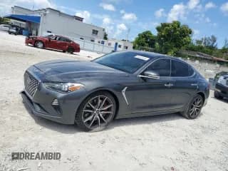 ✅ 2019 Genesis G70 Sport • VIN: KMTG24LA6KU034865 • Lot: 55304455. Listed on Copart with 57,087 mi. Free auction sales archive from the USA and detailed vehicle history report at DreamBid. Image 1.
