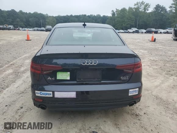 ✅ 2018 Audi A4 • VIN: WAUPNAF44JN002187 • Lot: 69135705. Listed on Copart with 20,854 mi. Free auction sales archive from the USA and detailed vehicle history report at DreamBid. Image 6.