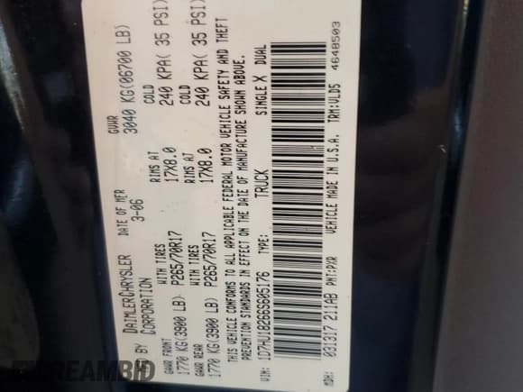 ✅ 2006 Dodge 1500 Laramie • VIN: 1D7HU18266S605176 • Лот: 73225944. Опубликован ранее на Copart с пробегом 359 026 миль. Бесплатный доступ к архиву аукционных продаж из США и подробный отчёт об истории автомобиля на DreamBid. Изображение 14.