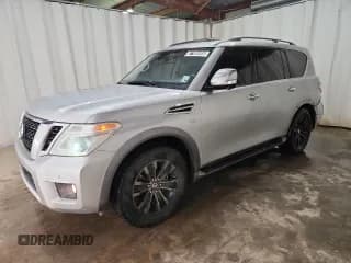 ✅ 2017 Nissan Armada Platinum • VIN: JN8AY2NE7H9703166 • Lot: 87108495. Listed on Copart with 173,886 mi. Free auction sales archive from the USA and detailed vehicle history report at DreamBid. Image 1.