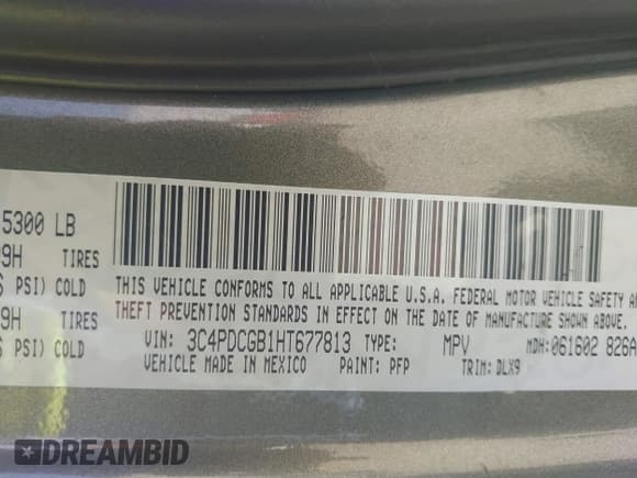 ✅ 2017 Dodge Journey Crossroad Plus • VIN: 3C4PDCGB1HT677813 • Лот: 41983740. Опубликован ранее на IAAI с пробегом 87 879 миль. Бесплатный доступ к архиву аукционных продаж из США и подробный отчёт об истории автомобиля на DreamBid. Изображение 9.