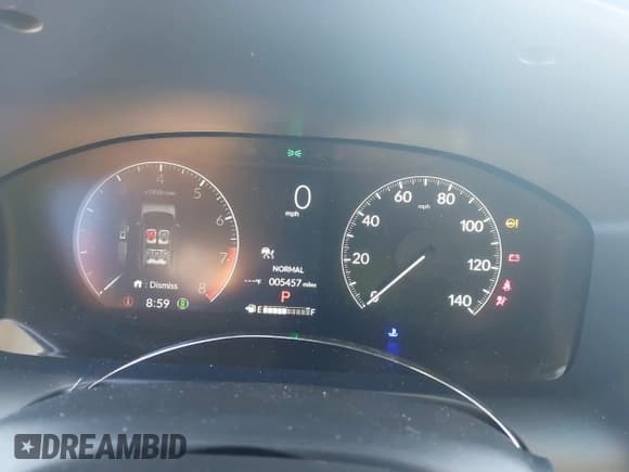 ✅ 2024 Honda HR-V EX-L • VIN: 3CZRZ2H79RM726096 • Lot: 43219621. Listed on IAAI with 5,457 mi. Free auction sales archive from the USA and detailed vehicle history report at DreamBid. Image 7.