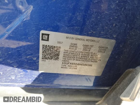 ✅ 2017 Chevrolet Bolt EV Premier • VIN: 1G1FX6S04H4184166 • Lot: 46570584. Wystawiony na Copart z przebiegiem 27 117 mil. Bezpłatny archiwum sprzedaży aukcyjnych z USA i szczegółowy raport historii pojazdu na DreamBid. Zdjęcie 12.