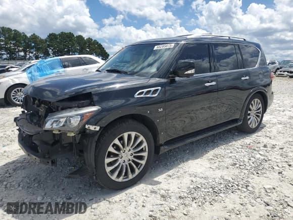 ✅ 2016 Infiniti QX80 Limited • VIN: JN8AZ2NE0G9125648 • Лот: 65285875. Опубликован ранее на Copart с пробегом 88 460 миль. Бесплатный доступ к архиву аукционных продаж из США и подробный отчёт об истории автомобиля на DreamBid. Изображение 1.
