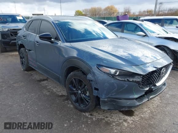 ✅ 2022 Mazda CX-30 S Preferred • VIN: 3MVDMBCL7NM418811 • Лот: 43653536. Опубликован ранее на IAAI с пробегом 32 364 миль. Бесплатный доступ к архиву аукционных продаж из США и подробный отчёт об истории автомобиля на DreamBid. Изображение 1.