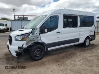 ✅ 2025 Ford Transit Passenger XL • VIN: 1FBAX2C84SKA39683 • Lot: 80177455. Listed on Copart with 1,915 mi. Free auction sales archive from the USA and detailed vehicle history report at DreamBid. Image 1.