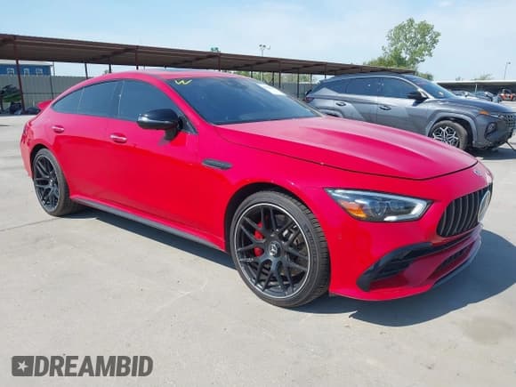 ✅ 2022 Mercedes-Benz AMG GT 53 • VIN: W1K7X6BB5NA053330 • Lot: 40530553. Listed on IAAI with 4,121 mi. Free auction sales archive from the USA and detailed vehicle history report at DreamBid. Image 1.